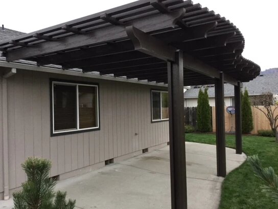 Custom pergola installation offering stylish and functional patio cover solutions.